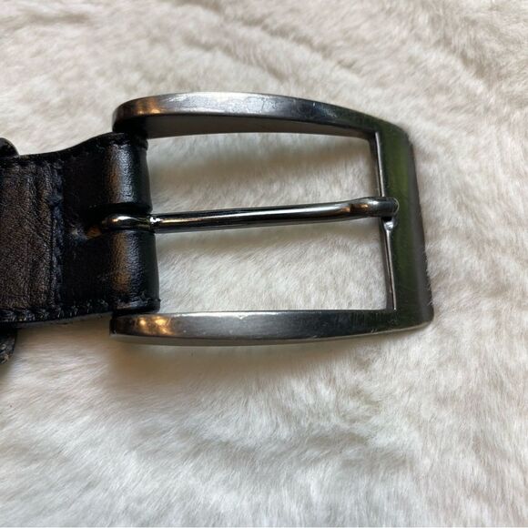 Bachrach Black Leather Belt Size 50 - Picture 8 of 10